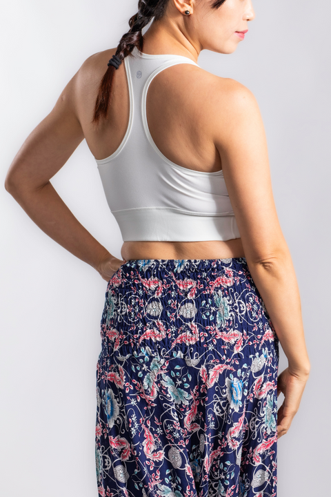 Floral Pattern Baggy Pants